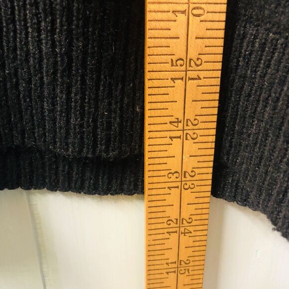 Vintage Crystal Sportsware Large Black Sweater Silk Angora Blend Long Sleeve - Picture 10 of 10